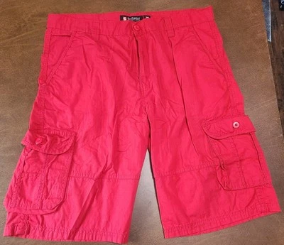 Pantalones Cortos Carga SouthPole Auténticos Colección Rojo Para Hombre Algodón Talla 39 Foto 1 de 4