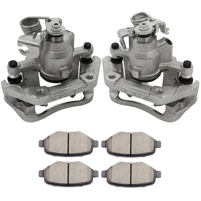 For 13-19 Ford Explorer 10-14 Lincoln MKT Rear Brake Calipers And Ceramic Pads - Image 1 of 4
