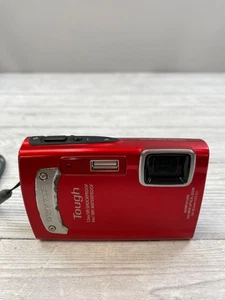 Olympus Tough TG‑310 14MP Waterproof Digital Camera with CCD Sensor - Red - Picture 1 of 8