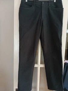 Lululemon ABC Pants Men 33 Black Warpstreme Classic Fit 5 Pocket Stretch Chino - Picture 1 of 8