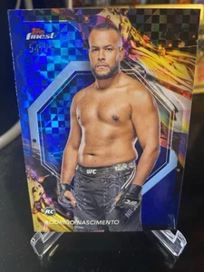 RODRIGO NASCIMENTO 2024 TOPPS FINEST UFC ROOKIE BLUE CHECKERBOARD /75 SP RC - Bild 1 von 2