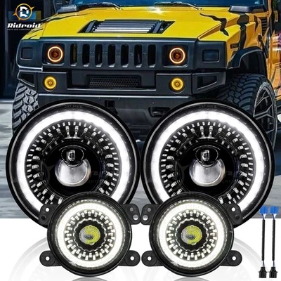 Kit combinado de faros antiniebla de 4" para Hummer H2 H3 H3T 2006-2010 Foto 1 de 4