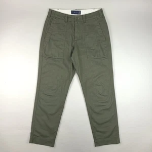 Abercrombie Fitch Pants Mens 30x30 Military Green Fatigue Loose Fit Army - Picture 1 of 12