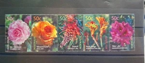 J034 Australia 2003 'Flower Blooms', Set of Five in a Strip Fine Used - Picture 1 of 1