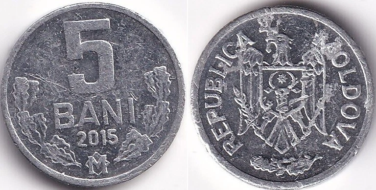 5 BanI 2015 Moldavie Moldova Armoiries - Photo 1/1