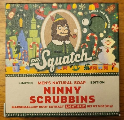 Ninny Scrubbins ~ ELF - Dr. Squatch Dr Squatch - Ltd Edition Bar Soap 5 oz. NEW - Image 1 of 4