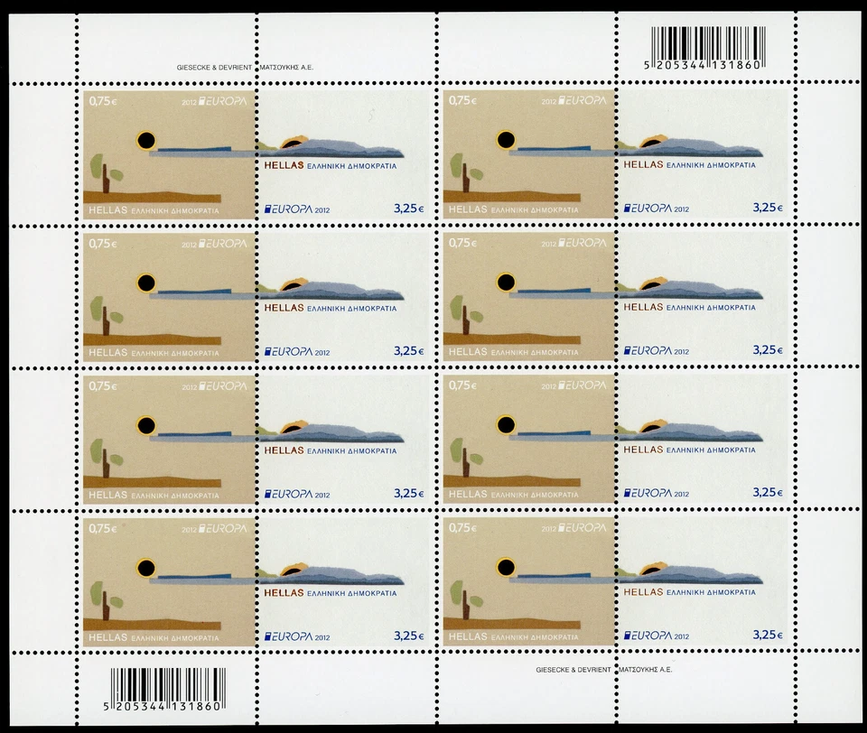 Grecia 2012 Scott #2537 MNH Europa hoja completa. Visita Grecia Foto 1 de 1