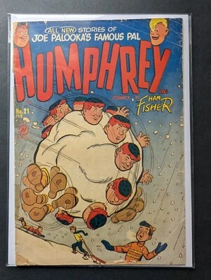 Humphrey Comics #21 Harvey | baja calidad - febrero 1952 Joe Palooka raro Foto 1 de 4