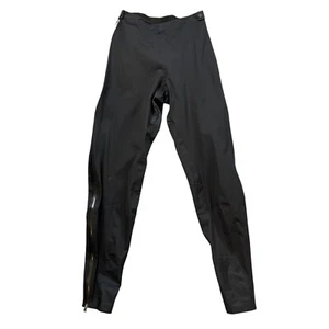 Patagonia Pants Womens S Small Black Spraymaster Water Repellent Full Side Zip - Picture 1 of 11
