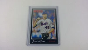 Jacob DeGrom 2019 Topps Heritage SSP borde negro/tarjeta 50 #419 ¡Solo 50 hechas! - Imagen 1 de 2