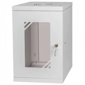 Stalflex RC10-9U-300GG Rack Cabinet 10" 9U, 300mm Glass Door, Grey - Picture 1 of 8
