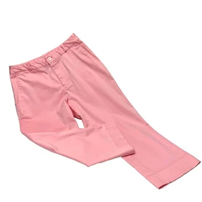 Ralph Lauren Golf Pink Cotton Blend Straight Leg Ankle Pant Womens Size 2 - Image 1 of 4