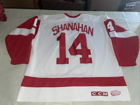 Nwt Adult Xxl 2xl Brendan Shanahan CCM Jersey Detroit Red Wings Clean White Sewn Cover