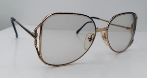 Vintage Nikon NK4608 Brown Gold Oval Metal Sunglasses Japan FRAMES ONLY - Picture 1 of 7