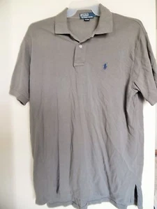 Ralph Lauren men's Gray Navy Pony Polo Shirt Sz L - Picture 1 of 3