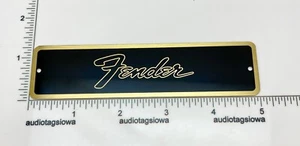 Fender Transitional Logo for Amp or Case Badge Custom Made Aluminum LARGE - Picture 1 of 5