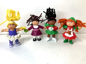 Lote de 4 figuras Cabbage Patch Kid McDonald's vintage 92-94 CPK hilo PVC pelo - Imagen 1 de 16
