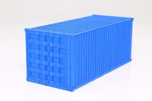 Contenedor H0 contenedor de carga azul 20 pies 1 pieza 1:87 nuevo y en embalaje original mercancías ferroviarias - Imagen 1 de 11