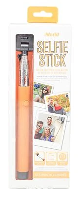 iWorld Selfie Stick SmartPhone Self-portrait Extendable Monopod Button Shutter - Image 1 of 4