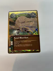 Lámina ondulada Sand Shuriken 166 Naruto Tcg 1ª edición casi nueva - Imagen 1 de 2