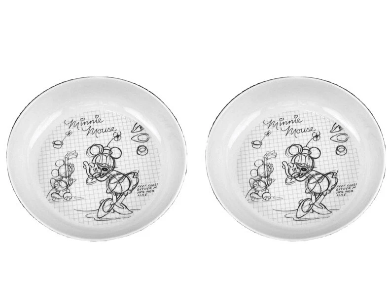Disney Sketchbook Minnie Mouse Dinner Bowl Pasta Plate Mickey Salad Platter