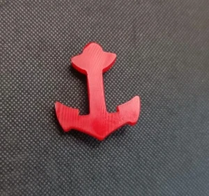 Lipstick Red Anchor Vintage Bakelite Brooch Fully Tested Unsigned - Picture 1 of 4