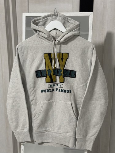 Sweat à capuche homme Supreme NY World Famous MMXIX grand logo taille L