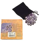 Amethyst Futhark Runes Set with bag by Lo Scarabeo - NEW