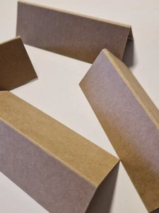 Braun Kraft Tischplatz Namenskarten, Hochzeitsplatznamen, Kartenrohlinge kostenlos P + P - Bild 1 von 6