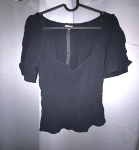 Top corto Reformation - negro - talla 10 - Imagen 1 de 5