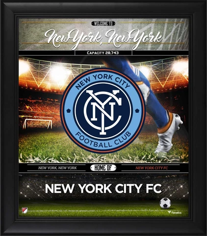 New York City FC Framed 15" x 17" Welcome Home Collage Cover