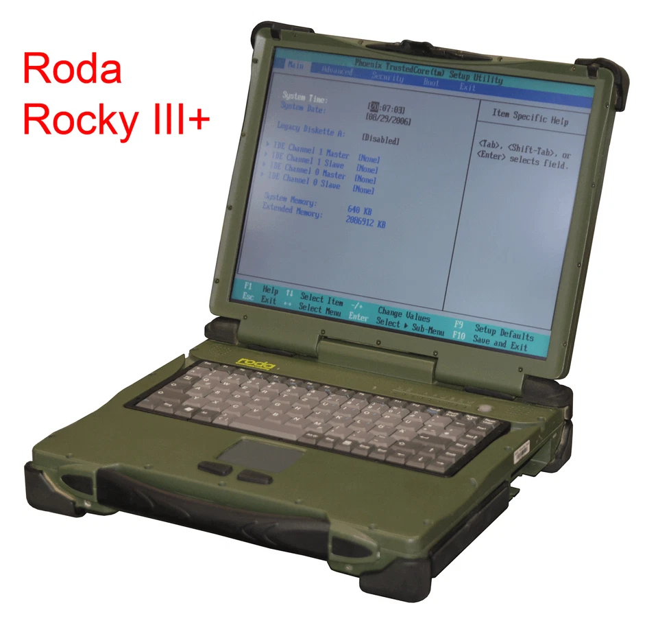 Roda Rocky III +RK886 Rugged Notebook 15 " 38cm 2GB+ NT without Hard Drive - Image 1 of 1