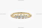 0.3 Ct Diamond Anniversary Cluster Engagement Diamond Ring 14k Gold Fine Jewelry