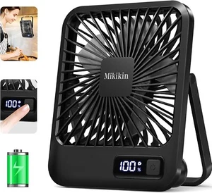 Desk Fan Battery Operated, Portable USB Rechargeable Fan, 2000Mah 180° Tilt Fold - Picture 1 of 7