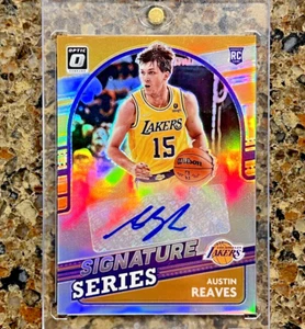 Austin Reaves 2021-22 Panini Donruss Optic Signature Series Prizm Rookie RC AUTO - Picture 1 of 11