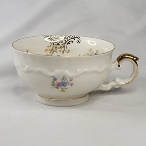 Vintage Mitterteich Bavaria Germany Porzellan Teetasse 2"H Goldrand Deko - Bild 1 von 7