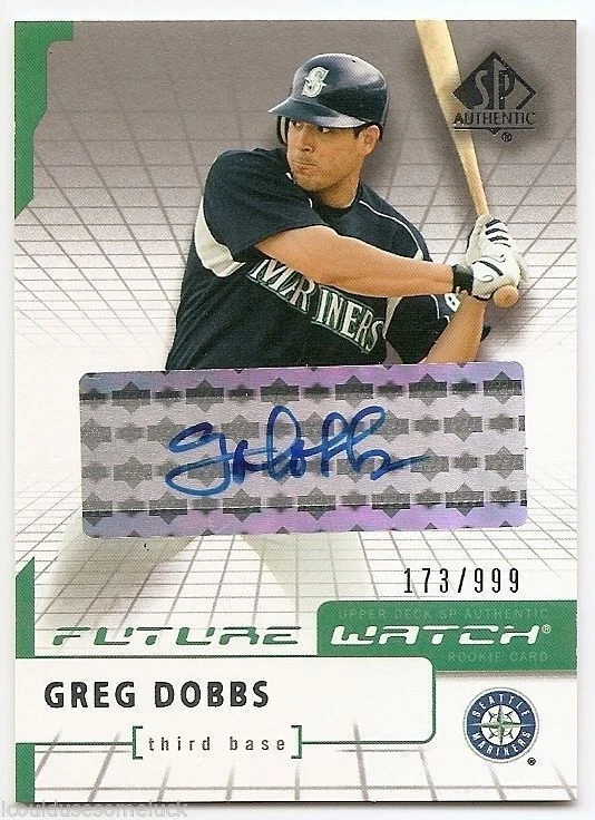 2004 SP AUTHENTIC FUTURE WATCH AUTOGRAPH #104 Greg Dobbs #173/999 - Image 1 of 1