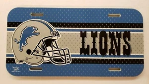 NFL Detroit Lions Plastic License Plate, NEW (Logo) - Picture 1 of 1
