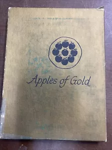 1962 Rare APPLES OF GOLD compiled by Jo Petty Book with Box - Picture 1 of 10