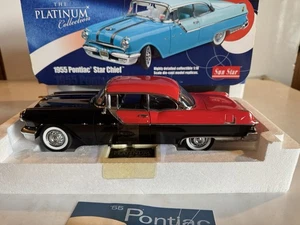 Pontiac Star Chief Car 1955 escala 1:18 Sun Star Platinum Collection con caja - Imagen 1 de 23