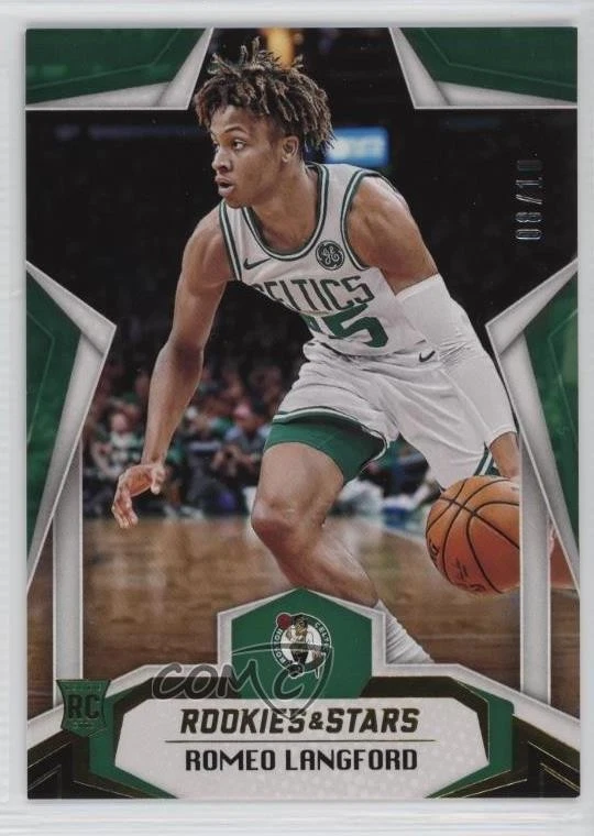 2019 Panini Chronicles Rookies and Stars Gold /10 Romeo Langford #676 Rookie RC - Image 1 of 2