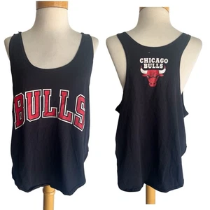 CHICAGO BULLS Women's Vintage 90s DISTRESSED NBA Tank Top T-Shirt Size Large - Picture 1 of 6