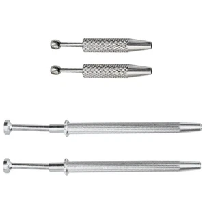 Set of 4 Holder Tweezers with Anti Slip Handle for Gems and Beads Collection - Picture 1 of 12