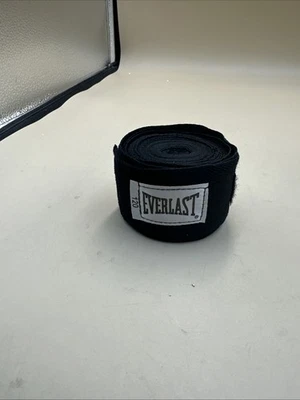 #N53- Everlast Classic Hand Wraps BLACK 120” - Image 1 of 4