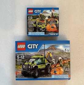 New LEGO City Volcano Exploration Truck 60121 and City Volcano starter Set 60120