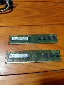 2 GB [2pcs] Samsung Rx8 PC2 6400U DDR2 MEMORY - Picture 1 of 1