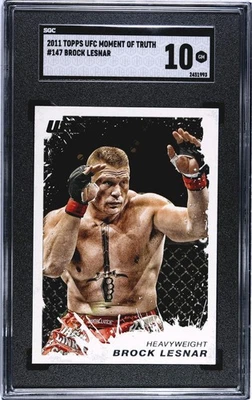 2011 Topps UFC Brock Lesnar SGC 10 Gem Mint WWE 🔥 - Image 1 of 2