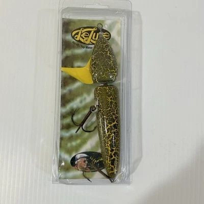 Señuelo LeLure Musky parachoques delantero superior agua 6" negro y amarillo Le Lure nuevo en caja Foto 1 de 4