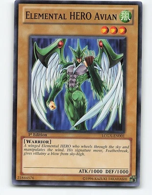 Elemental Hero Avian #TLM-EN001 第 1 版 Yugioh 卡 — 第 1/2 张图片