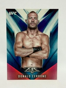 2017 Topps UFC Fire Donald Cerrone #44 BLUE FLAME 09/25 - Picture 1 of 2